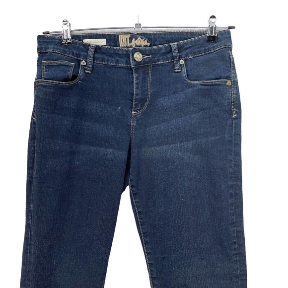 KUT From The Kloth Blue Jeans Womens Size 6 Natalie High Rise Bootcut Dark Wash - Picture 3 of 11